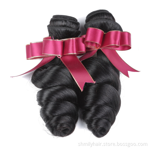 100% Full Cuticle Aligned Mink Brazilian Hair 10A 9A Grade Loose Wave Virgin Remy Human Hair Extensions 100% Human Hair Bundles